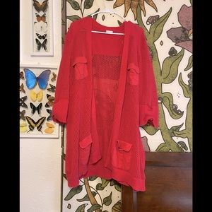 Hot Pink Beach Cardigan